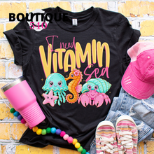 Load image into Gallery viewer, I Need Vitamin Sea Tee 🌊🐚💖
