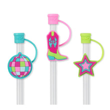 Load image into Gallery viewer, Disco Cowgirl Straw Topper Set

