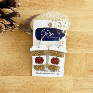Pumpkin Spice Latte Dangles