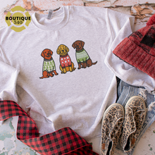 Load image into Gallery viewer, Merry Pups Embroidered Crewneck
