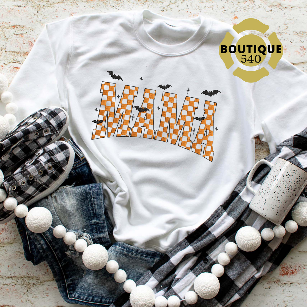Halloween MAMA Embroidered Crewneck