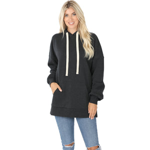 OVERSIZED HOODIE LONGLINE SWEATSHIRT