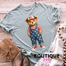 Load image into Gallery viewer, Patriotic Teddy Bear Tee 🇺🇸🧸

