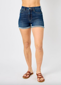 Judy Blue Tummy Control Dark Short