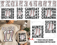 Load image into Gallery viewer, Custom Baseball Names
