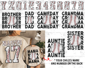 Custom Baseball Names