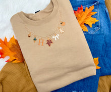 Load image into Gallery viewer, Autumn Initial Embroidered Necklace
