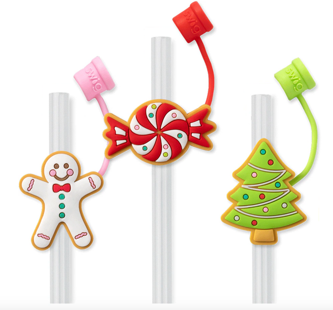 Cookie Jar Straw Topper Set