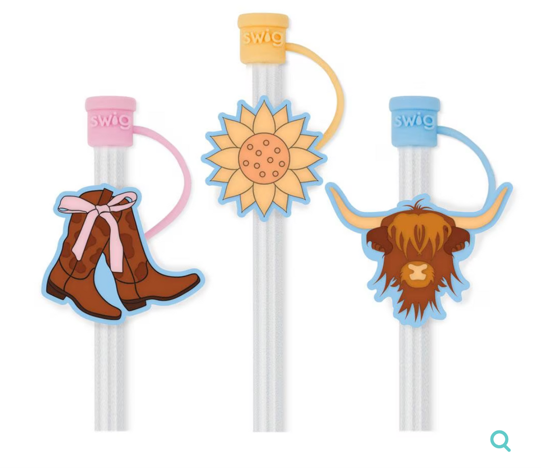 Cowgirl Coquette Straw Topper Set