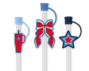 Miss Independence Straw Topper Set