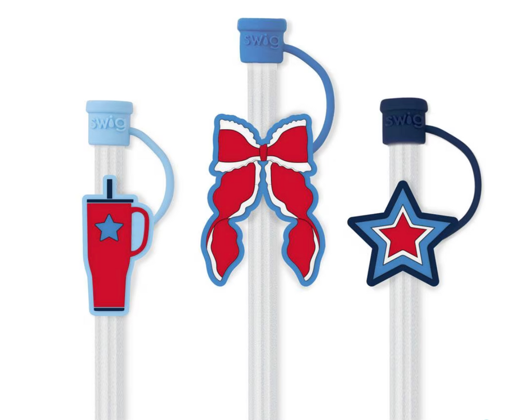 Miss Independence Straw Topper Set