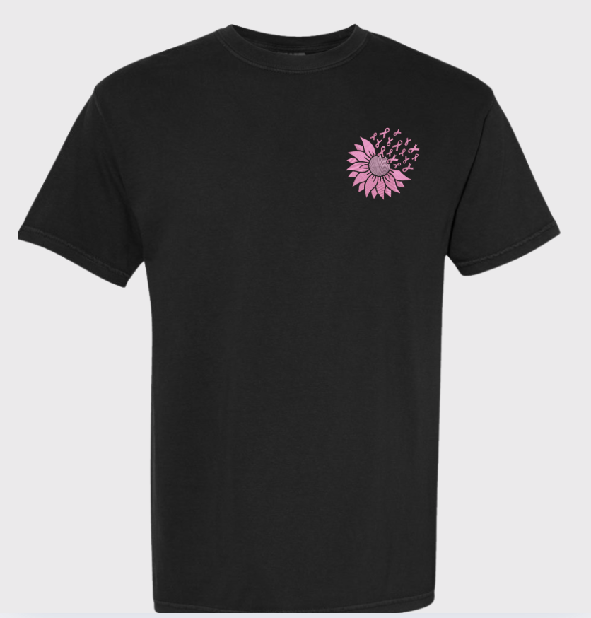 Breast Cancer Awareness Embroidery Tee 🌸💗