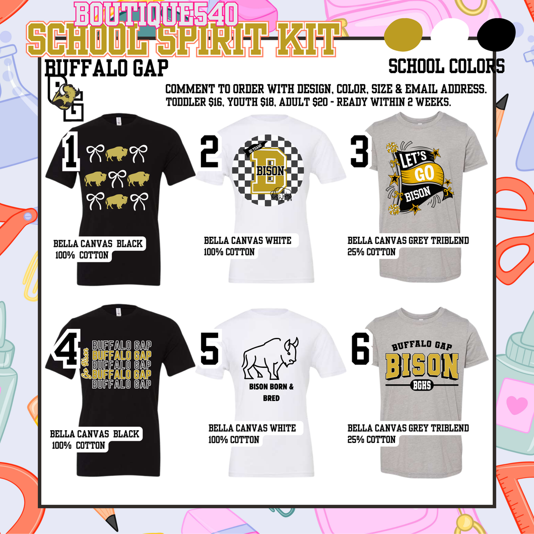 Buffalo Gap High School Spiritwear