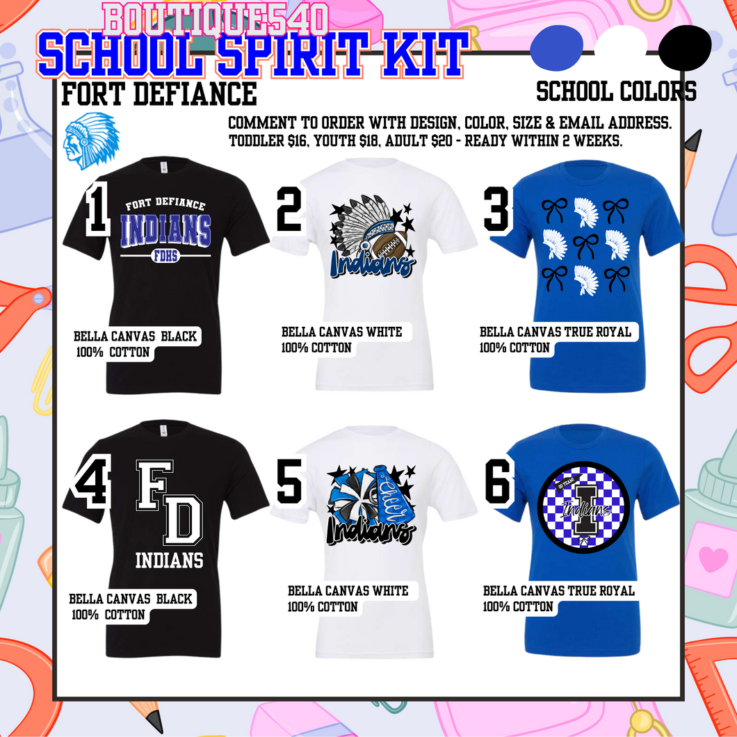 Fort Defiance High School Spiritwear