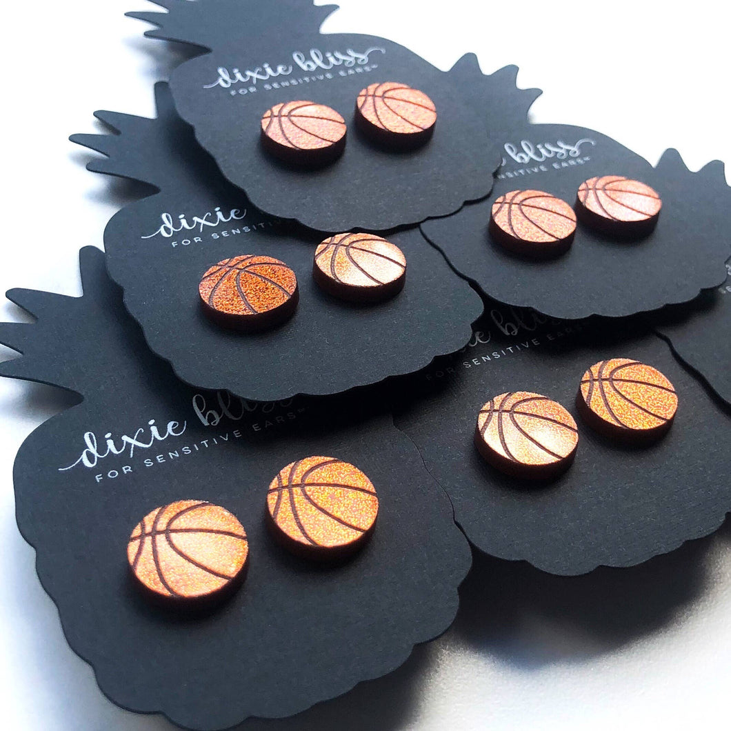 Basketball Earrings