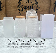 Load image into Gallery viewer, Baseball Mom Life  Glass Tumbler
