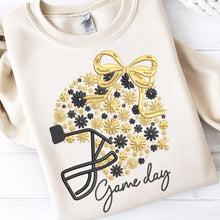 Load image into Gallery viewer, Floral Football Helmet Embroidery Crewneck 🌸🏈✨
