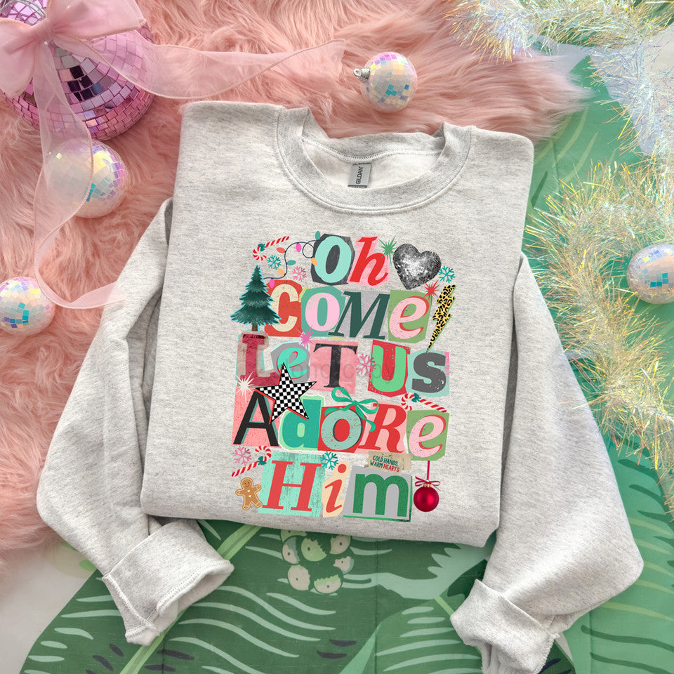 💖 Oh Come Let Us Adore Him Retro