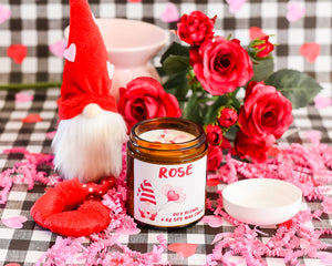 Valentines Day Gnome Candle