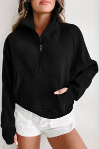 Zip Up Thumbhole Sweatshirt